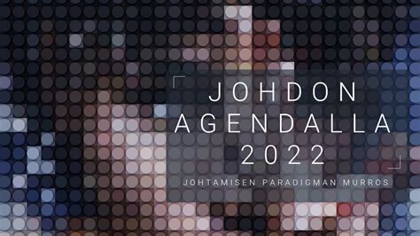 agendalla|Johdon agendalla 2021 .